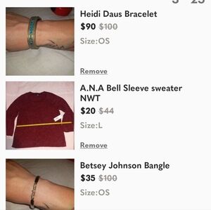 a.n.a Red Crew Neck Sweater with Casual Knit Design